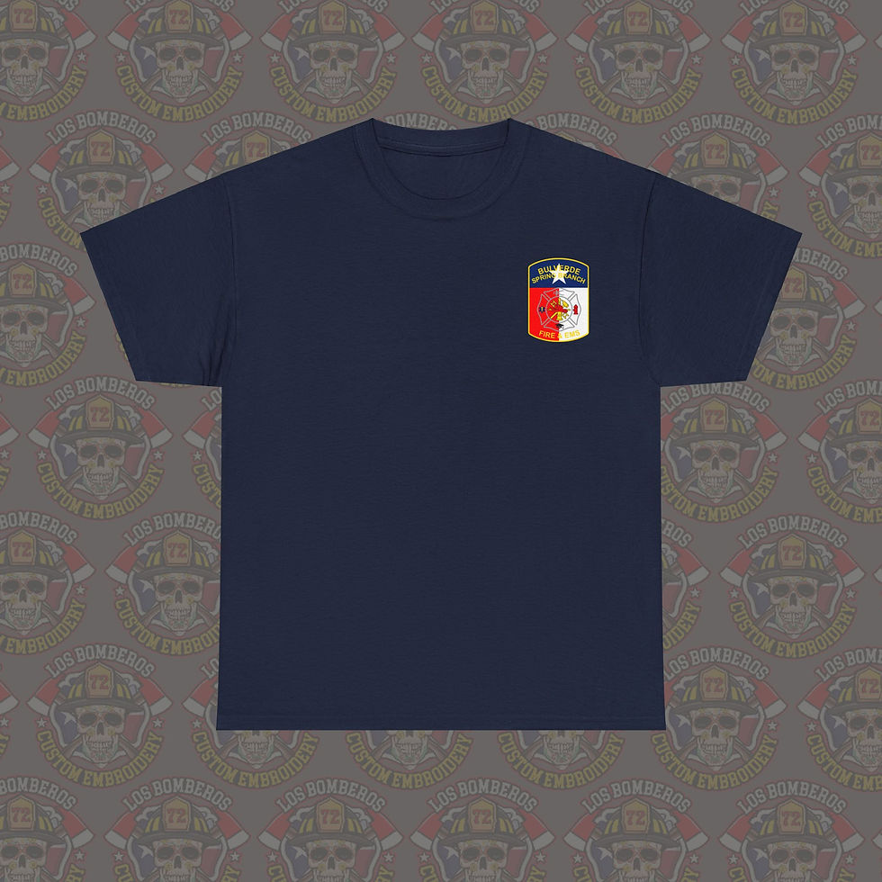 Thumbnail: Bulverde Spring Branch Station 1 Unisex Heavy Cotton Tee