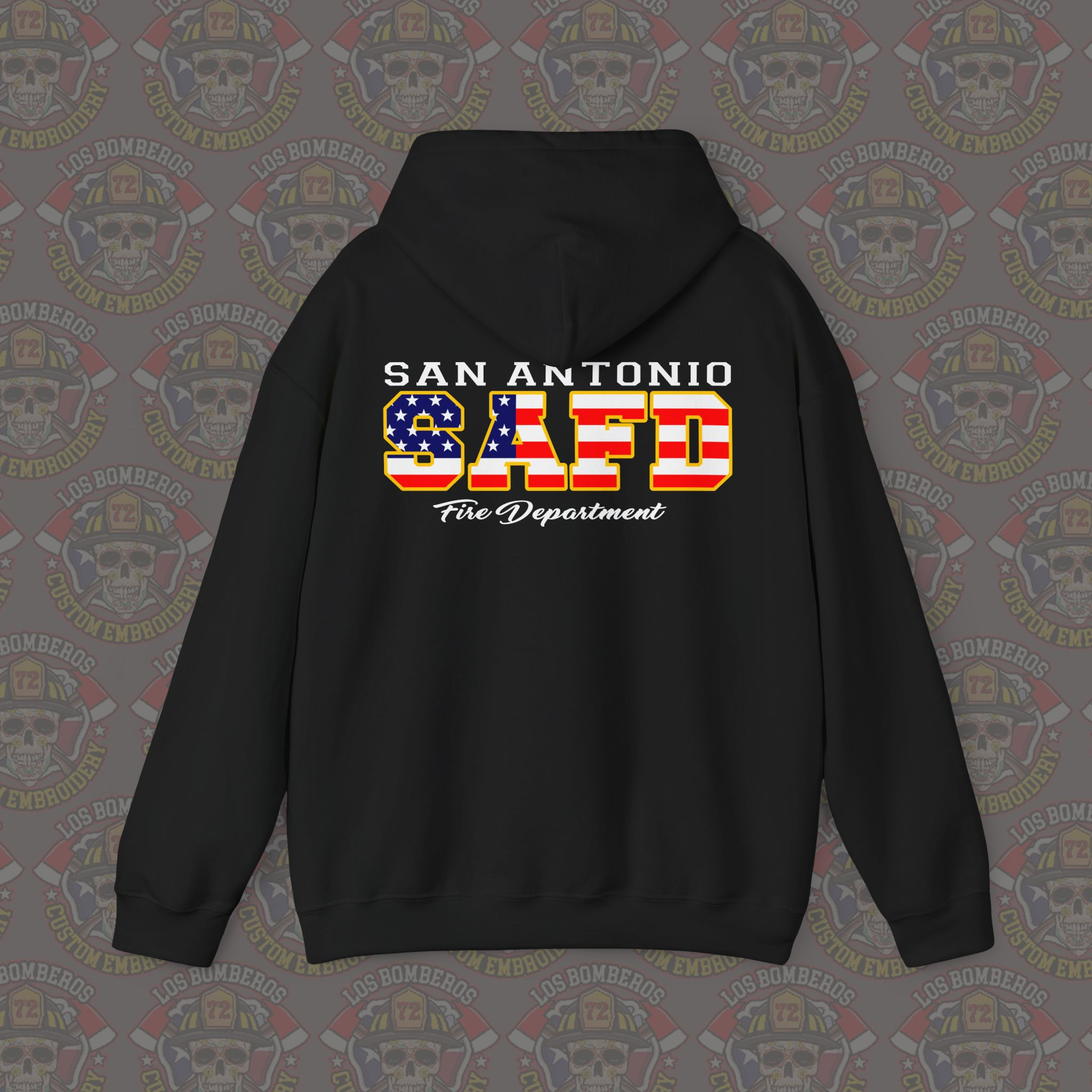 SAFD US Flag Unisex Heavy Blend Hooded Sweatshirt