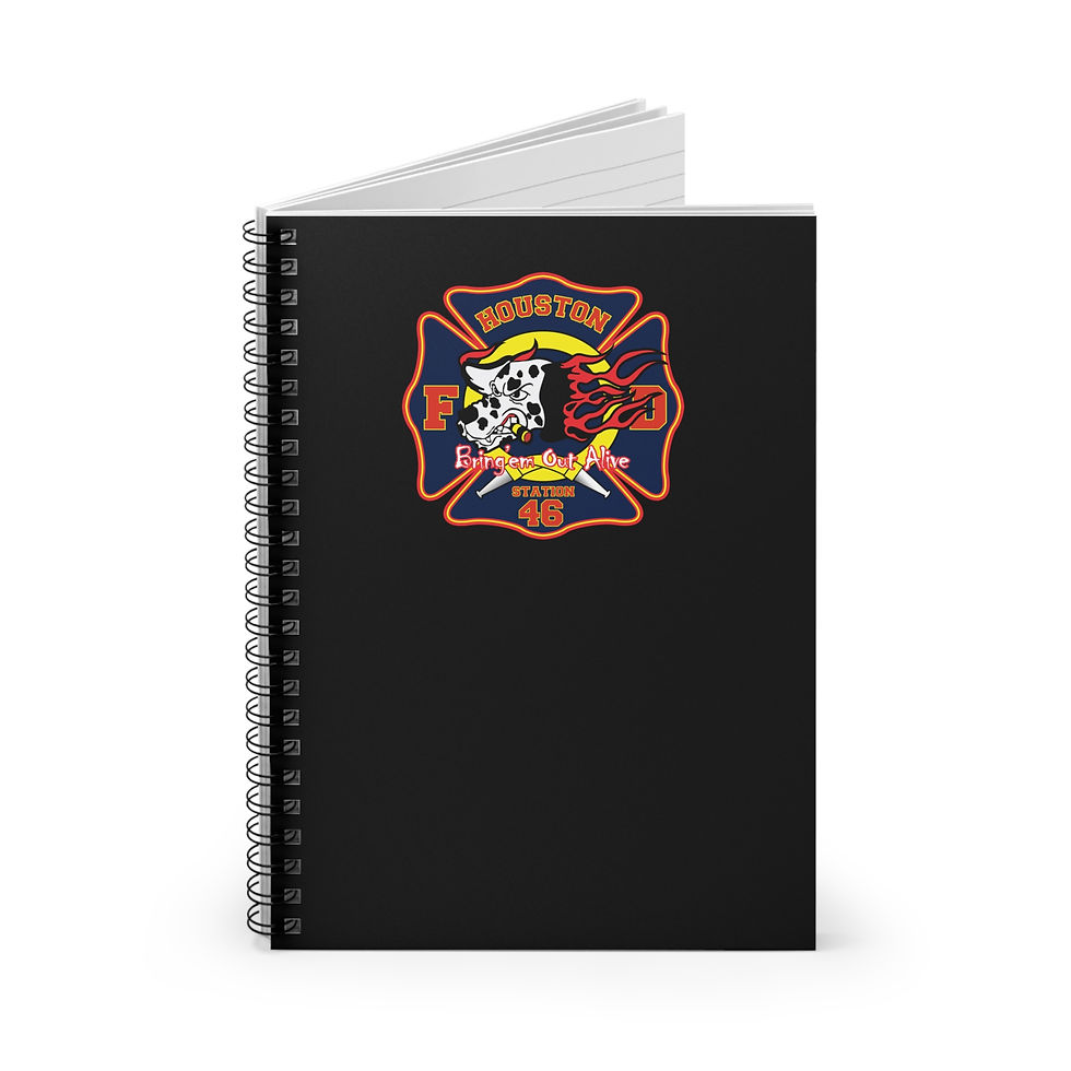 Thumbnail: Houston Fire Station 46 Spiral Notebook - Ruled Line