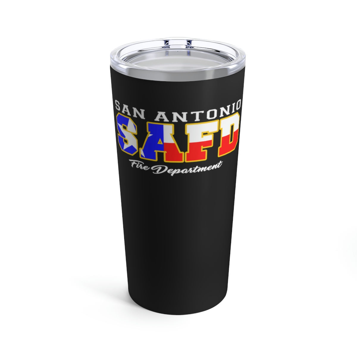 SAFD Texas Flag Tumbler 20oz (Black)