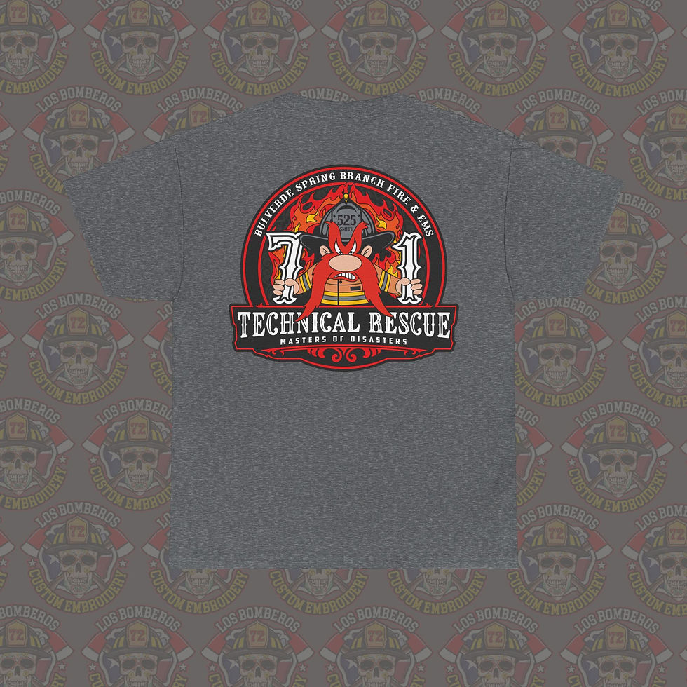 Thumbnail: Bulverde Spring Branch Station 1 Unisex Heavy Cotton Tee