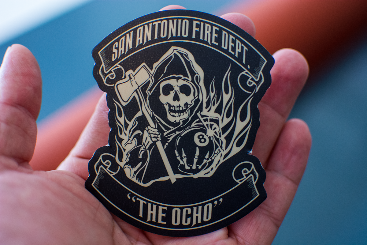 SAFD 8 Sticker - Laminated