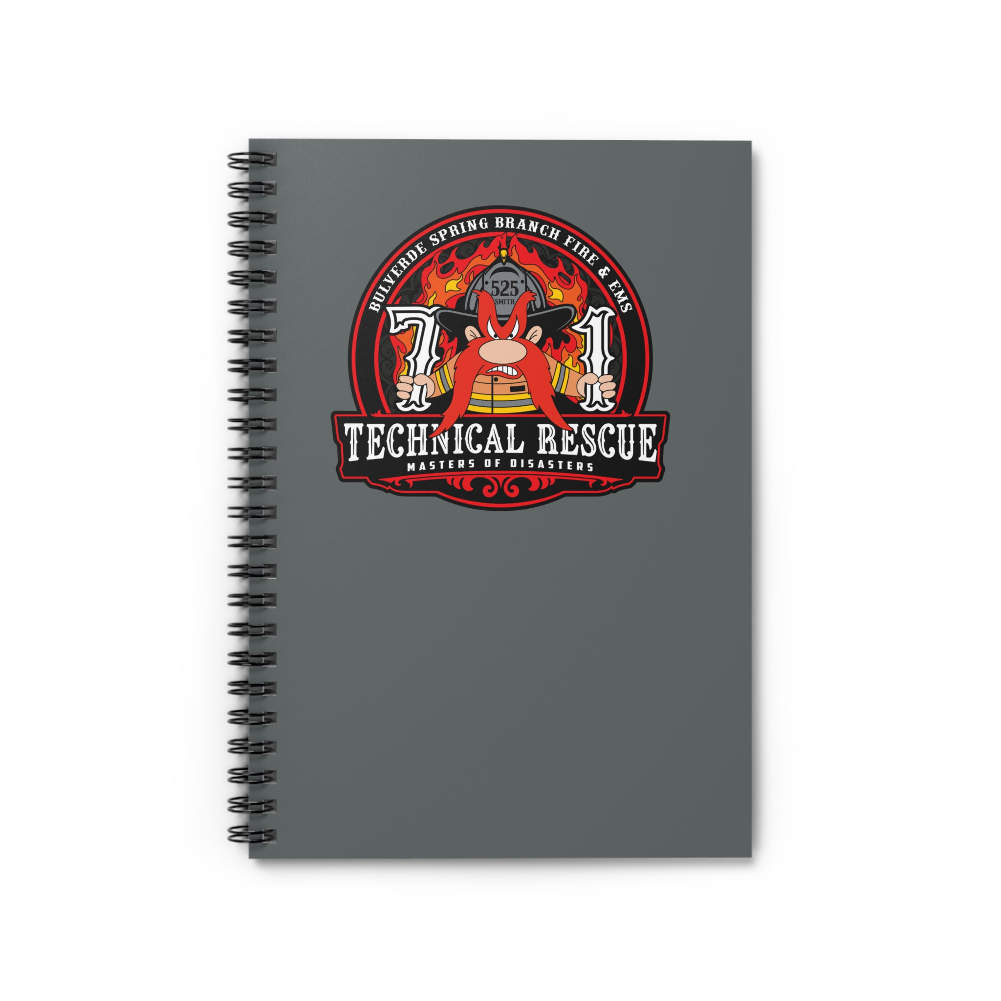 BSB Station 71 Dark Grey Spiral Notebook - Ruled Line