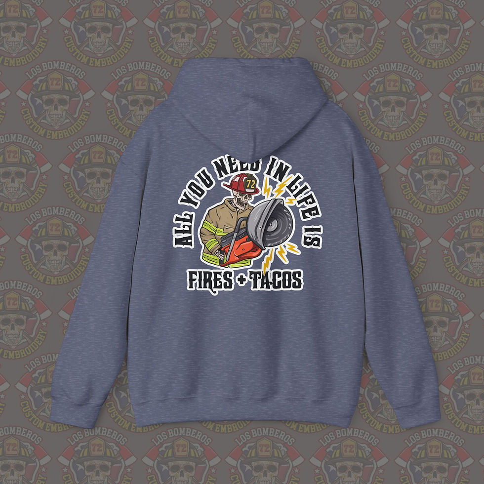 Thumbnail: All You Need Is Fires & Tacos Unisex Heavy Blend™ Hooded Sweatshirt