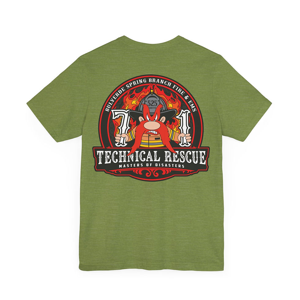 Thumbnail: Bulverde Spring Branch Station 1 Unisex Jersey Short Sleeve Tee - Bella + Canvas