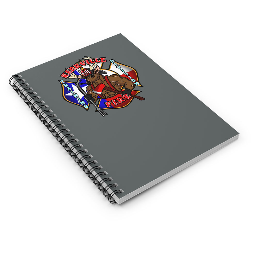 Thumbnail: Kerrville Fire Training Division Dark Gray Spiral Notebook - Ruled Line