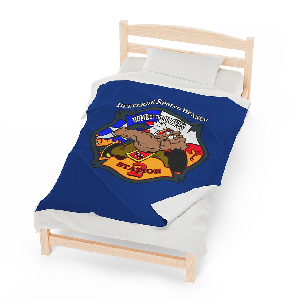 Thumbnail: Bulverde Spring Branch Station 2 Velveteen Plush Blanket