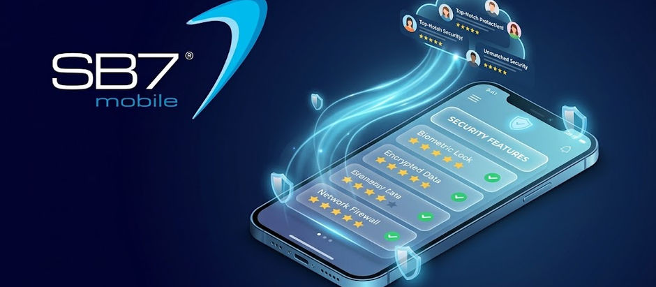SB7 Mobile Review highlighting secure mobile payments, digital content services, and user-focused digital experiences
