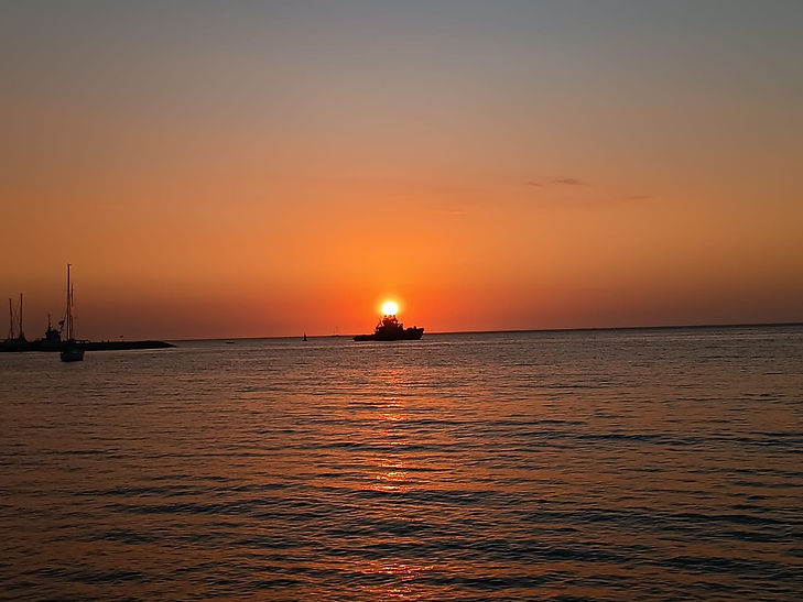 Heilende Sonnenuntergänge an der Karibikküste