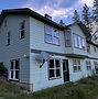 exterior home painted blue