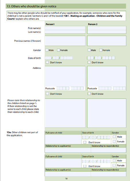 How to fill out page 18 of the c100 form