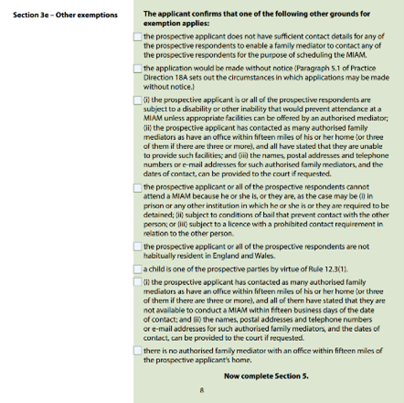 How to fill out page 7/8 of the c100 form