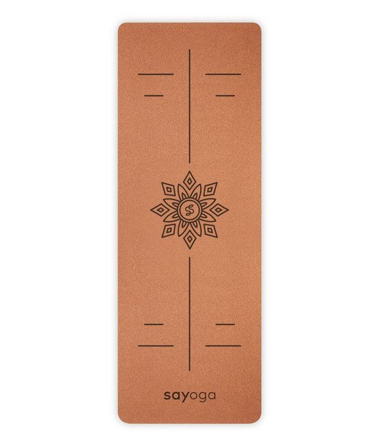 Mata korkowa do jogi z kauczukowym spodem. Manduka.