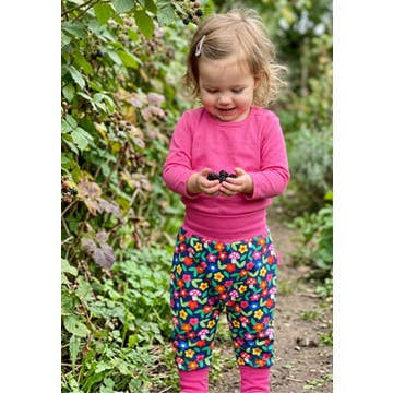 Thumbnail: Toby Tiger Flower Print Yoga Pants
