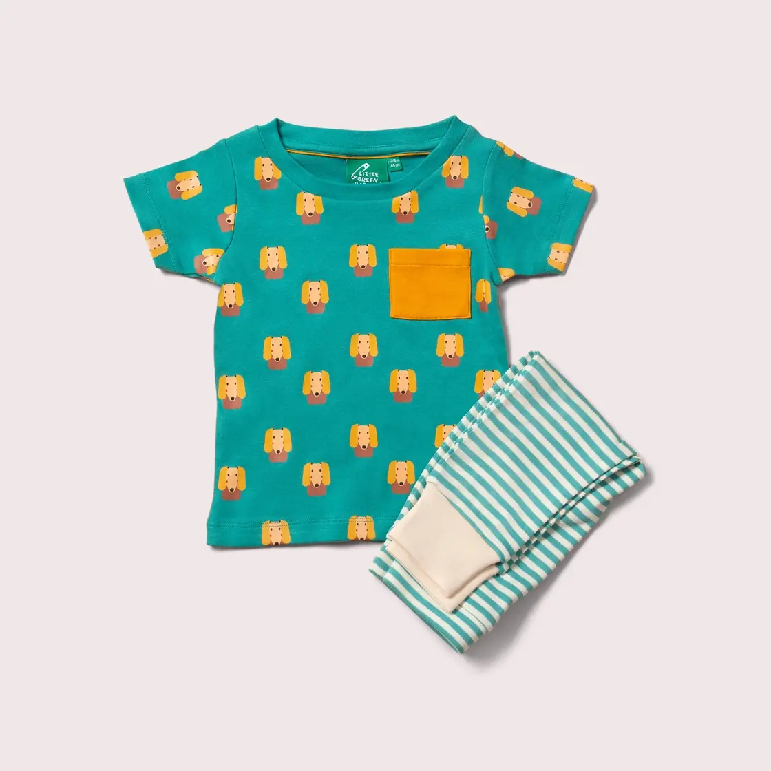 Little Green Radicals Little Dogs T-Shirt & Jogger Playset
