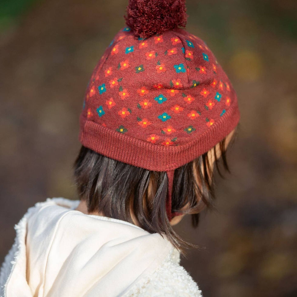 Thumbnail: Little Green Radicals Hazelnut Flowers Knitted Hat