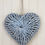 Thumbnail: Grey Wash Rattan Heart 40cm