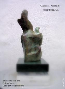 ''Lineas del Perdón II'' (22x11x12).