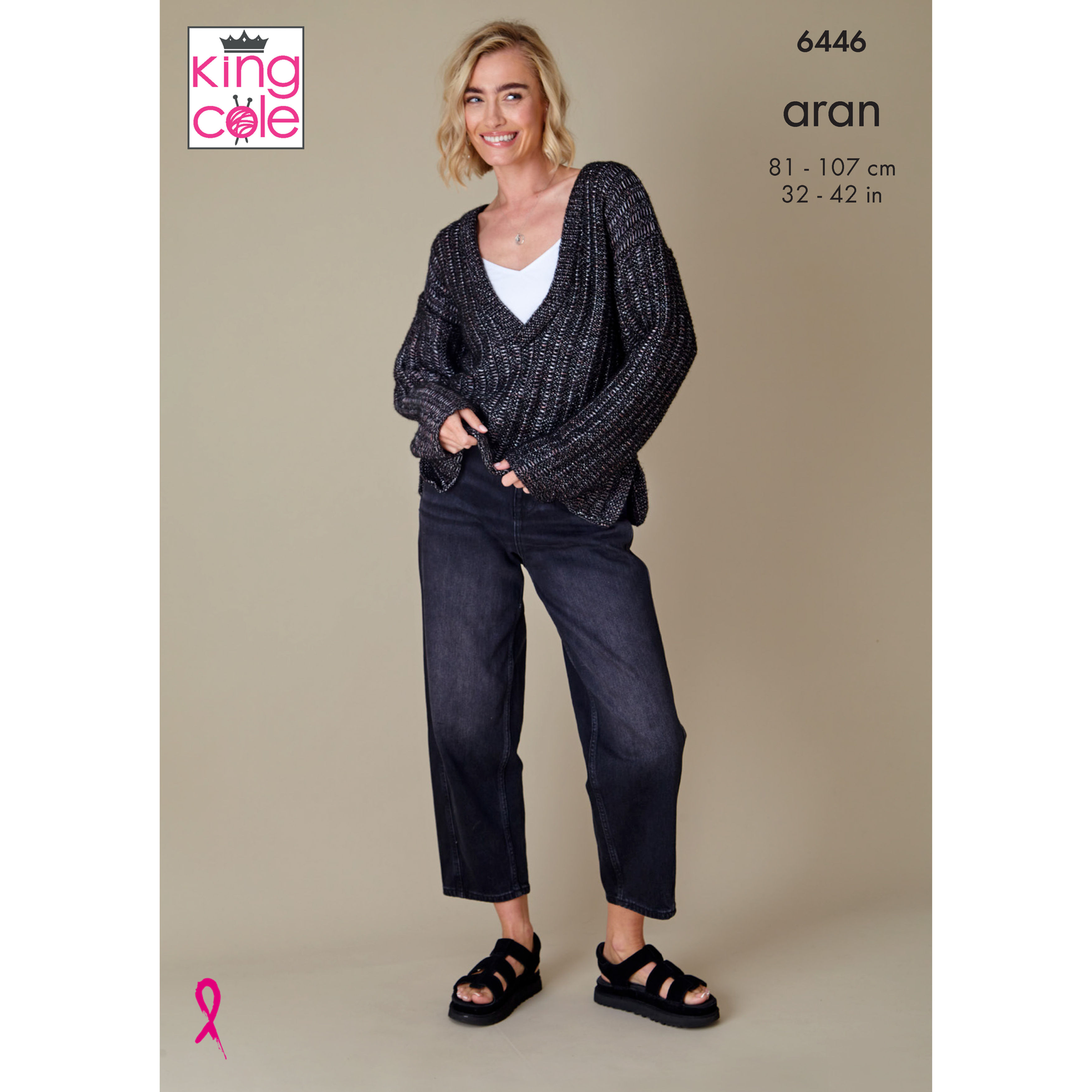 King Cole 6446 - Sweater and Cardigan - (Leaflet)