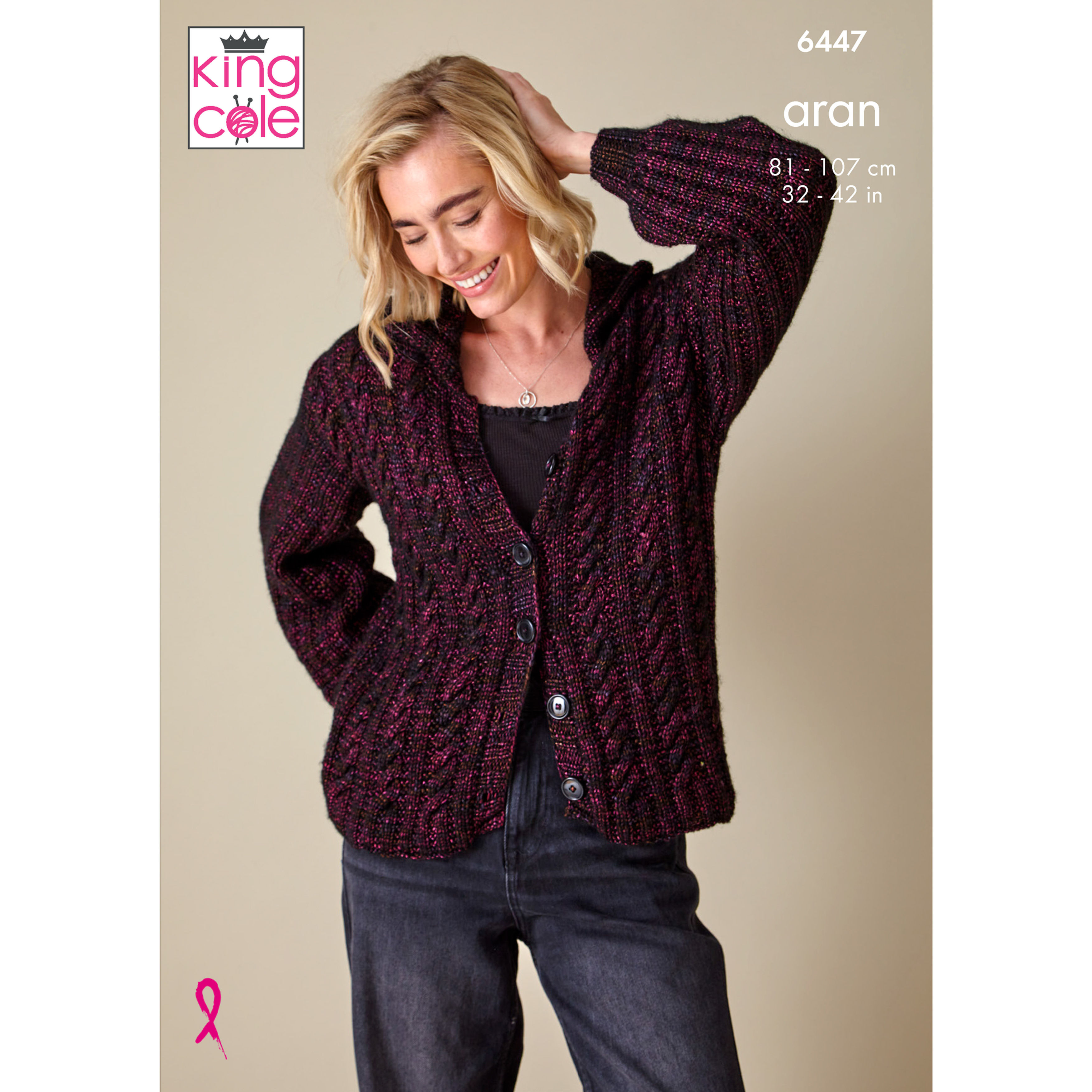 King Cole 6447 - Sweater and Cardigan - (Leaflet)