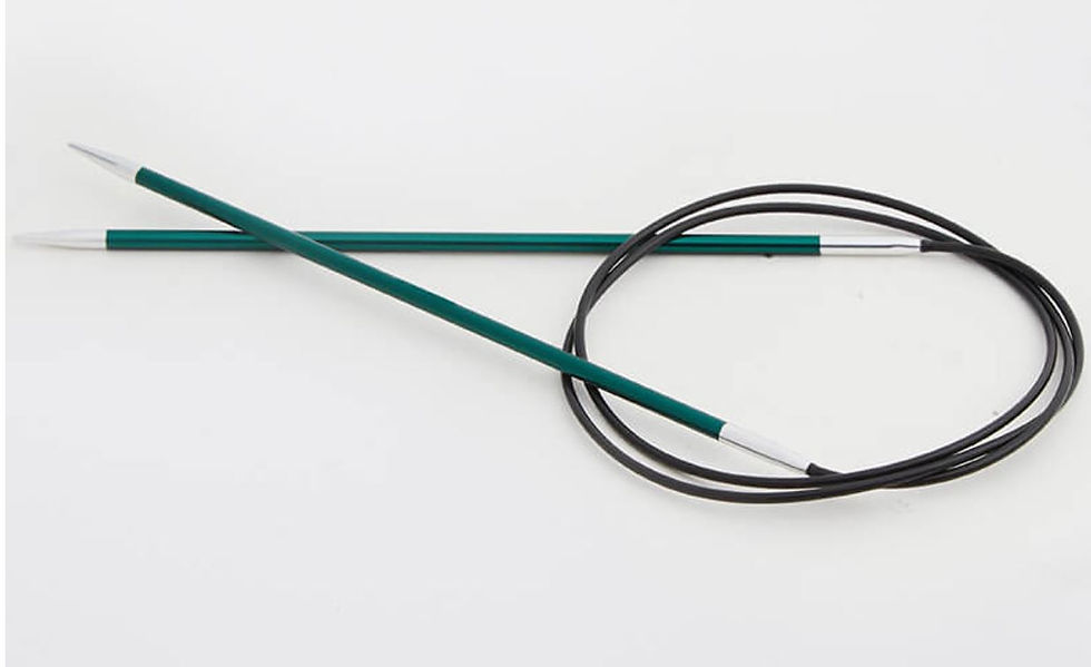 Thumbnail: KnitPro Zing Fixed Circular Knitting Needles - 60cm