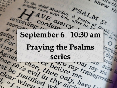 Praying the Psalms series