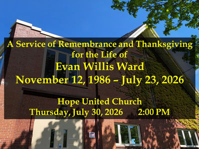 Remembrance Service for Evan Willis Ward