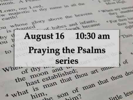 Praying the Psalms series