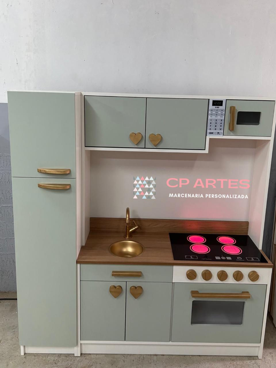Cozinha Dora 1,40 alt + Gaveta +Cooktop Luminoso