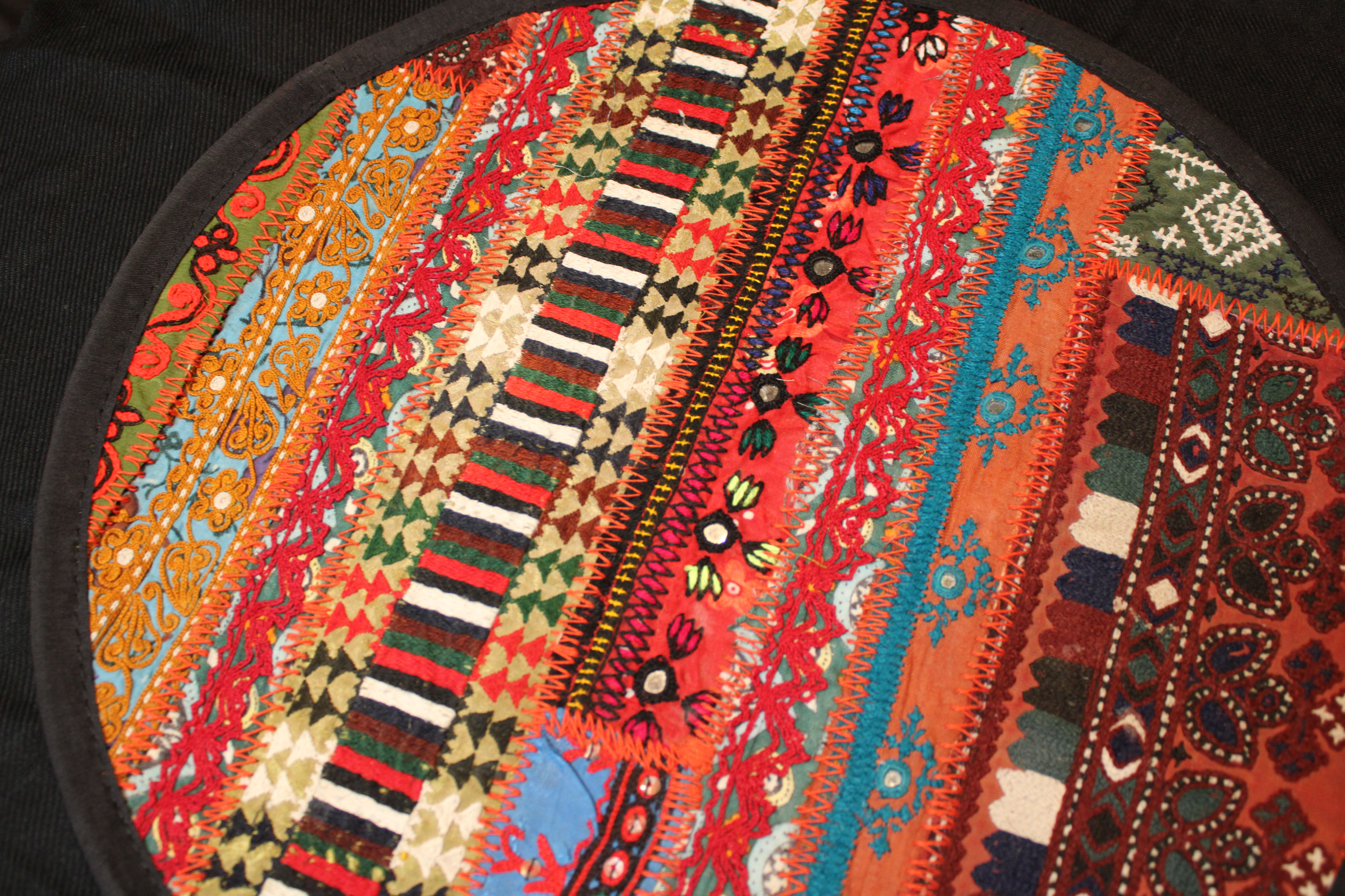 Embroidered Round Table Topper #M