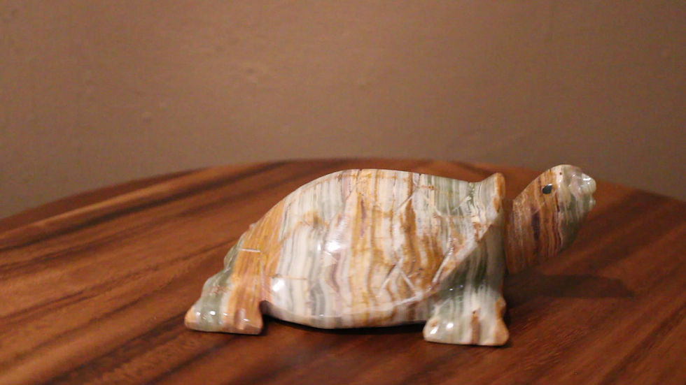 Thumbnail: Large Carved Marble Turtles