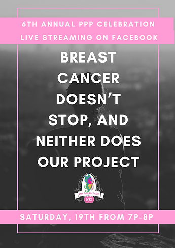 Grayscale Photo with Pink Border Breast