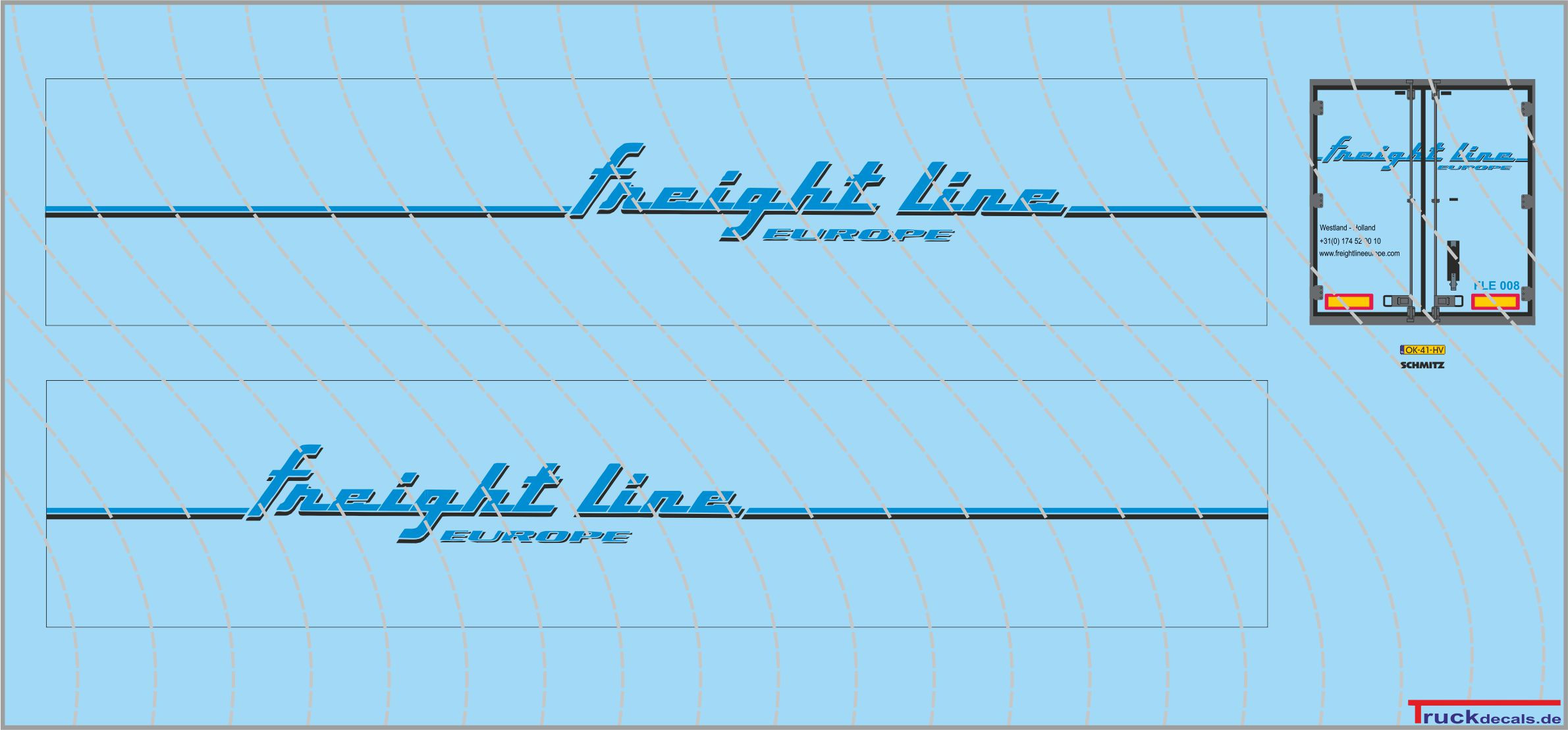 freight line Kühlkofferauflieger