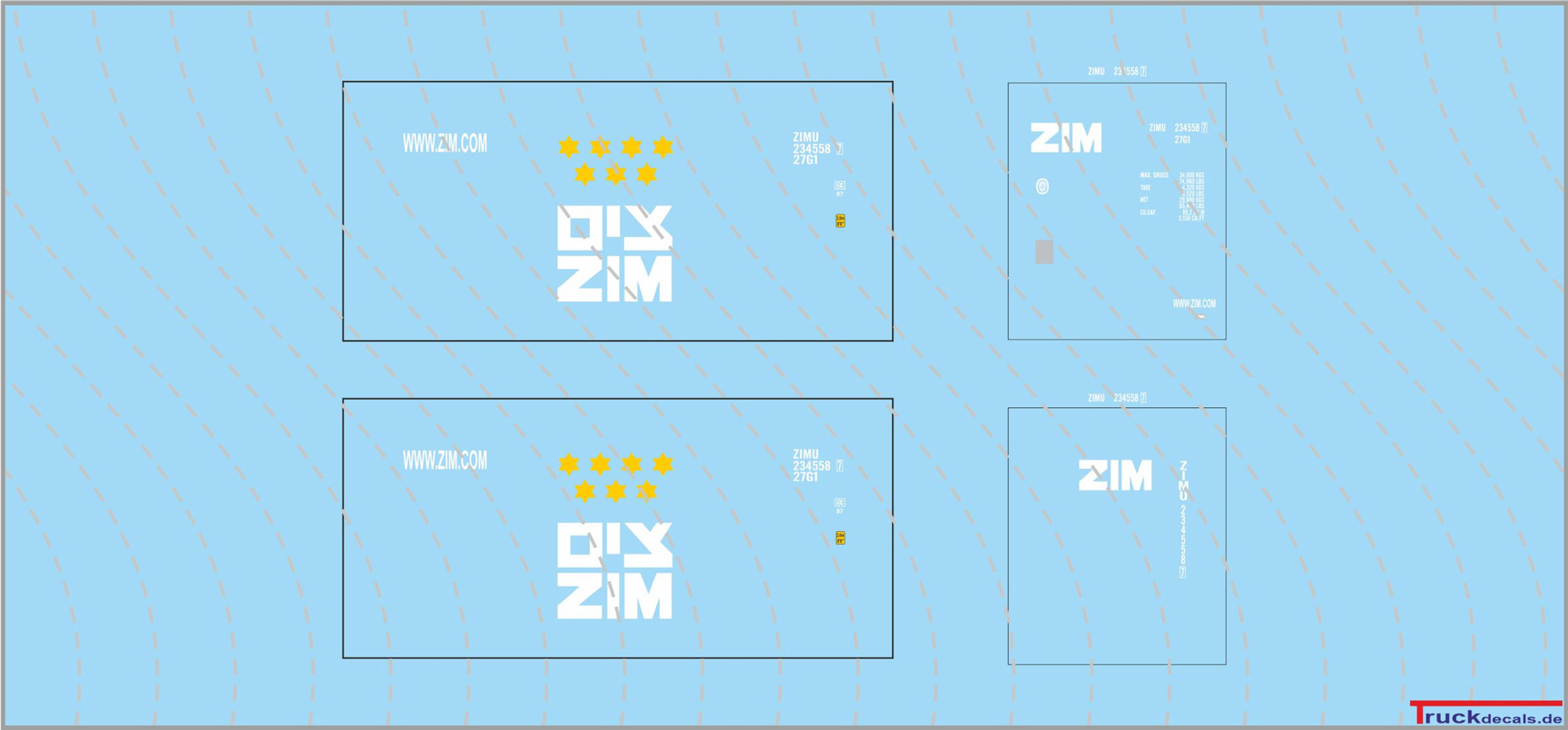 ZIM/OIY ZIM/OIY 20ft Standard Container