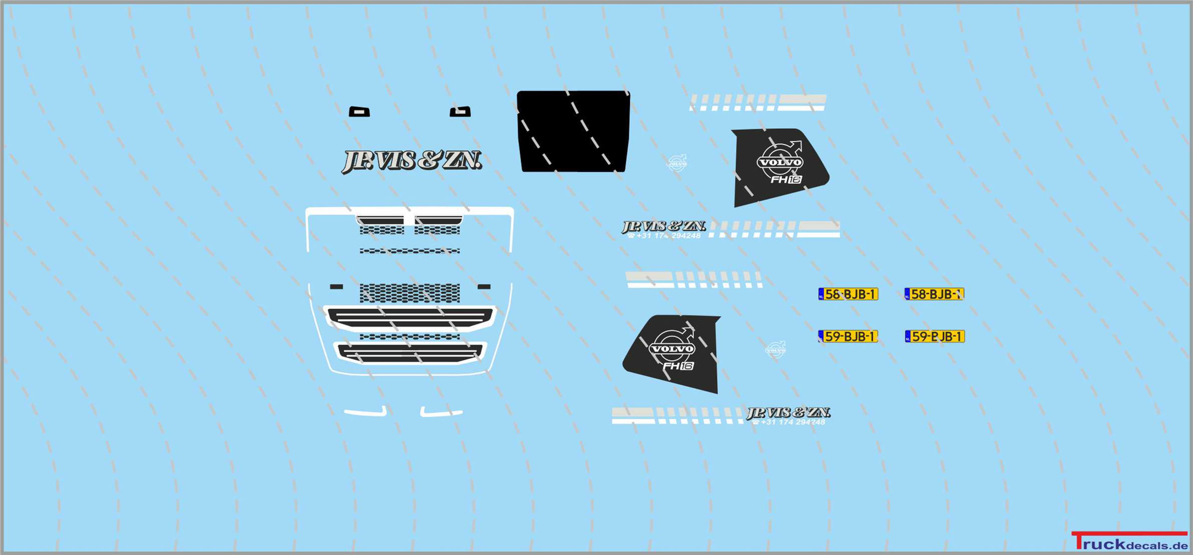JP Vis Volvo FH04 XL for motor vehicles