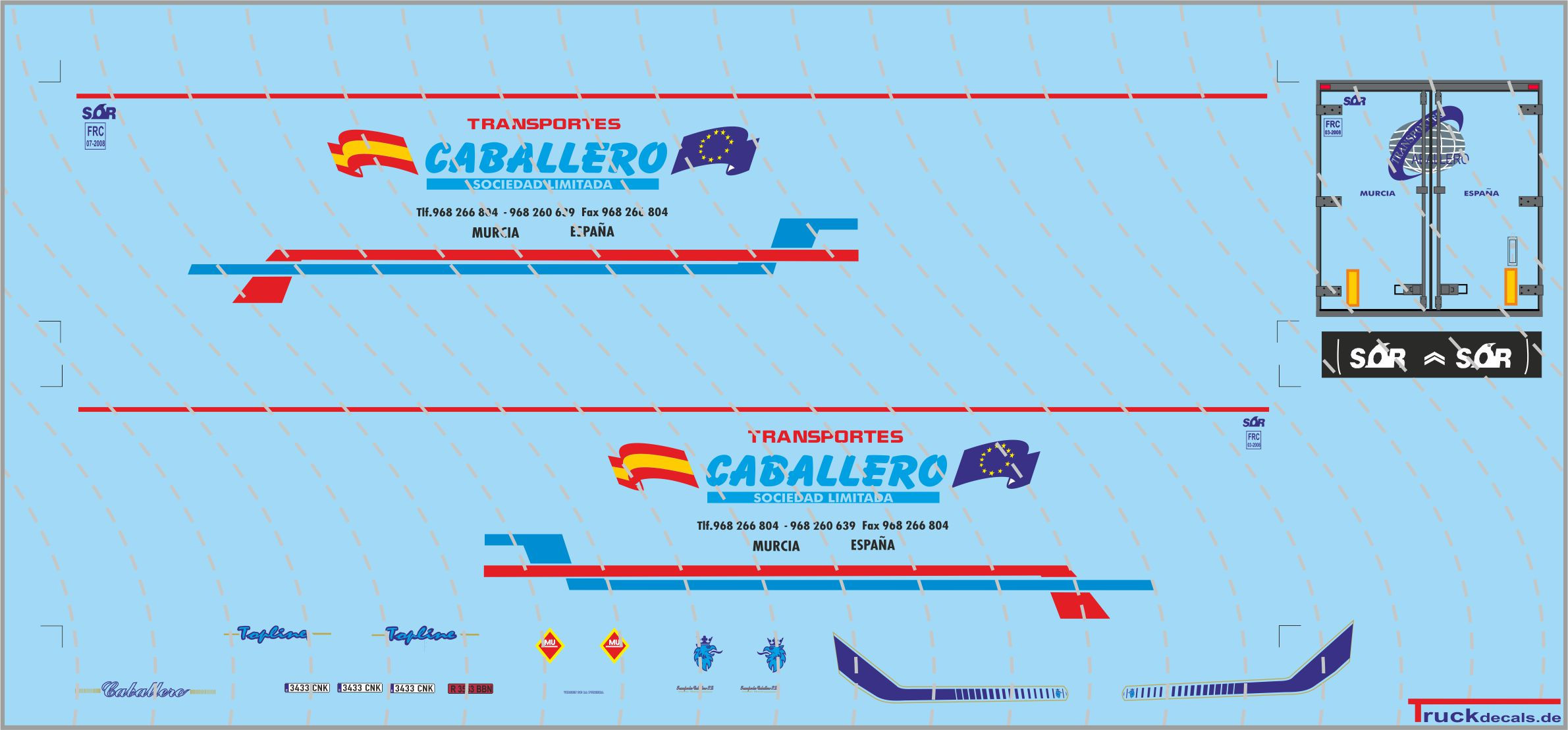 Caballero Scania 4'er TL refrigerated semitrailer