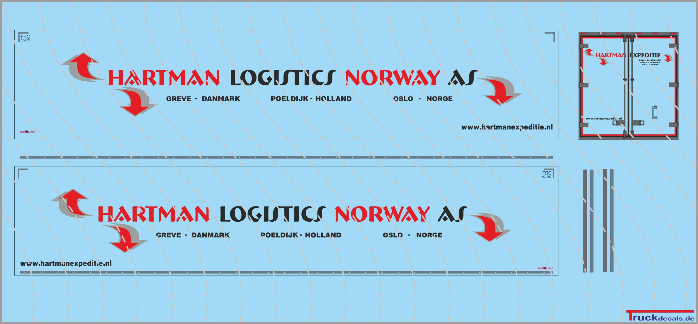 Hartman Logistics Norway refrigerated box trailer