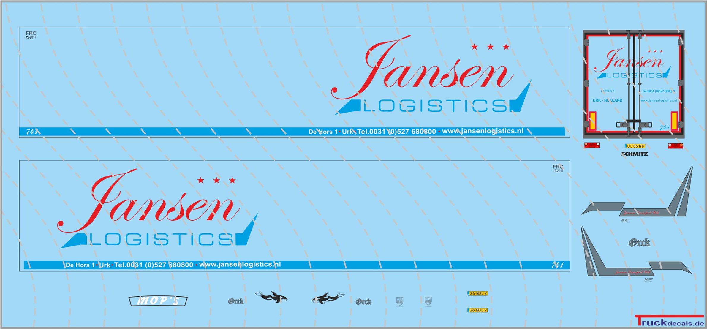 Jansen Transport DAF 106 XF Kühlkoffersattelzug