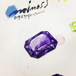 #자수정 #에메랄드컷 #보석렌더링 #amethyst #주얼리렌더링 #주얼리디자인학원 #보석디자인학과 #금속공예배우기  #주얼리디자이너미노스