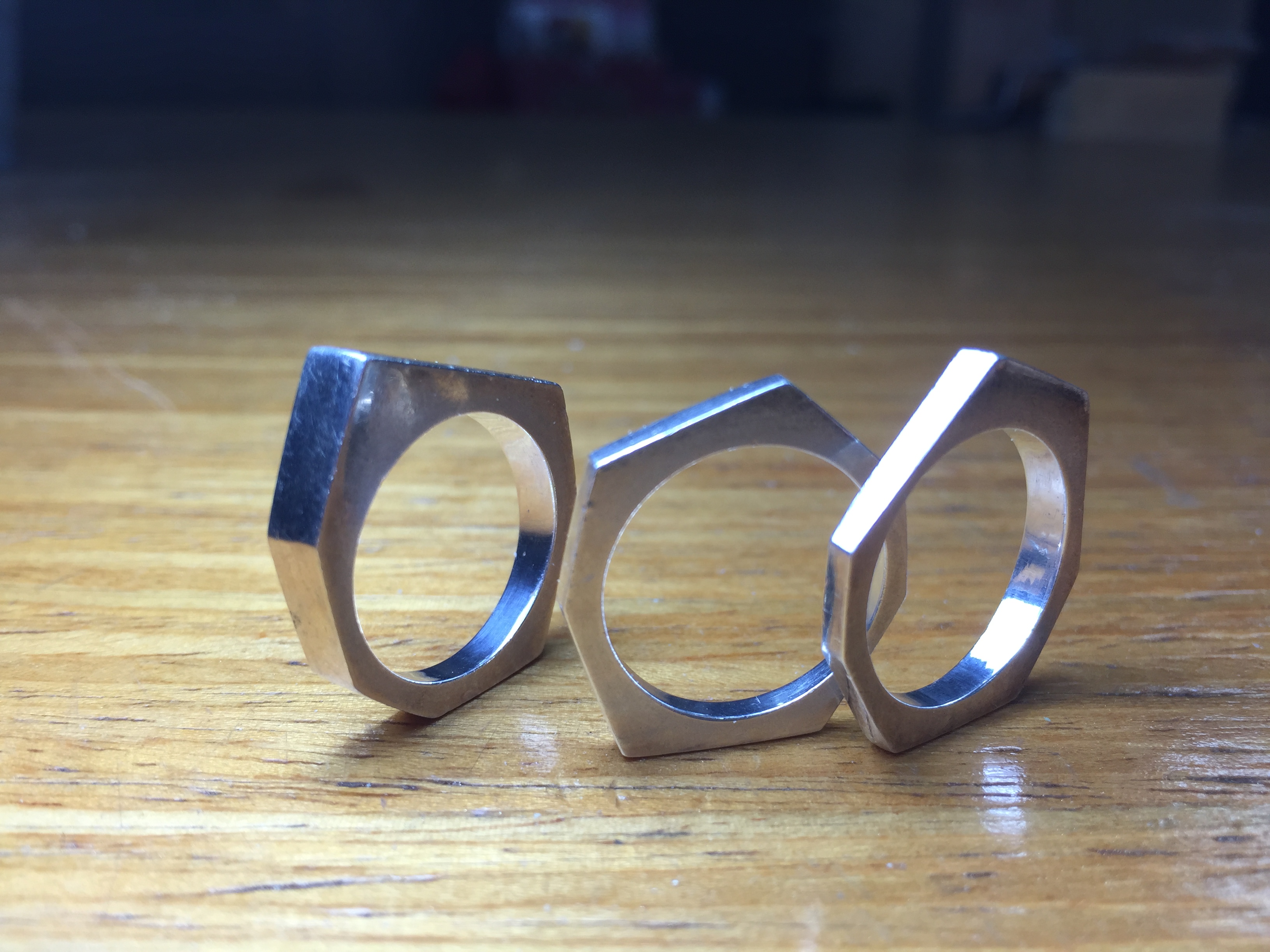 〔small article〕Arch double ring「指の上に小さなプロダクト」