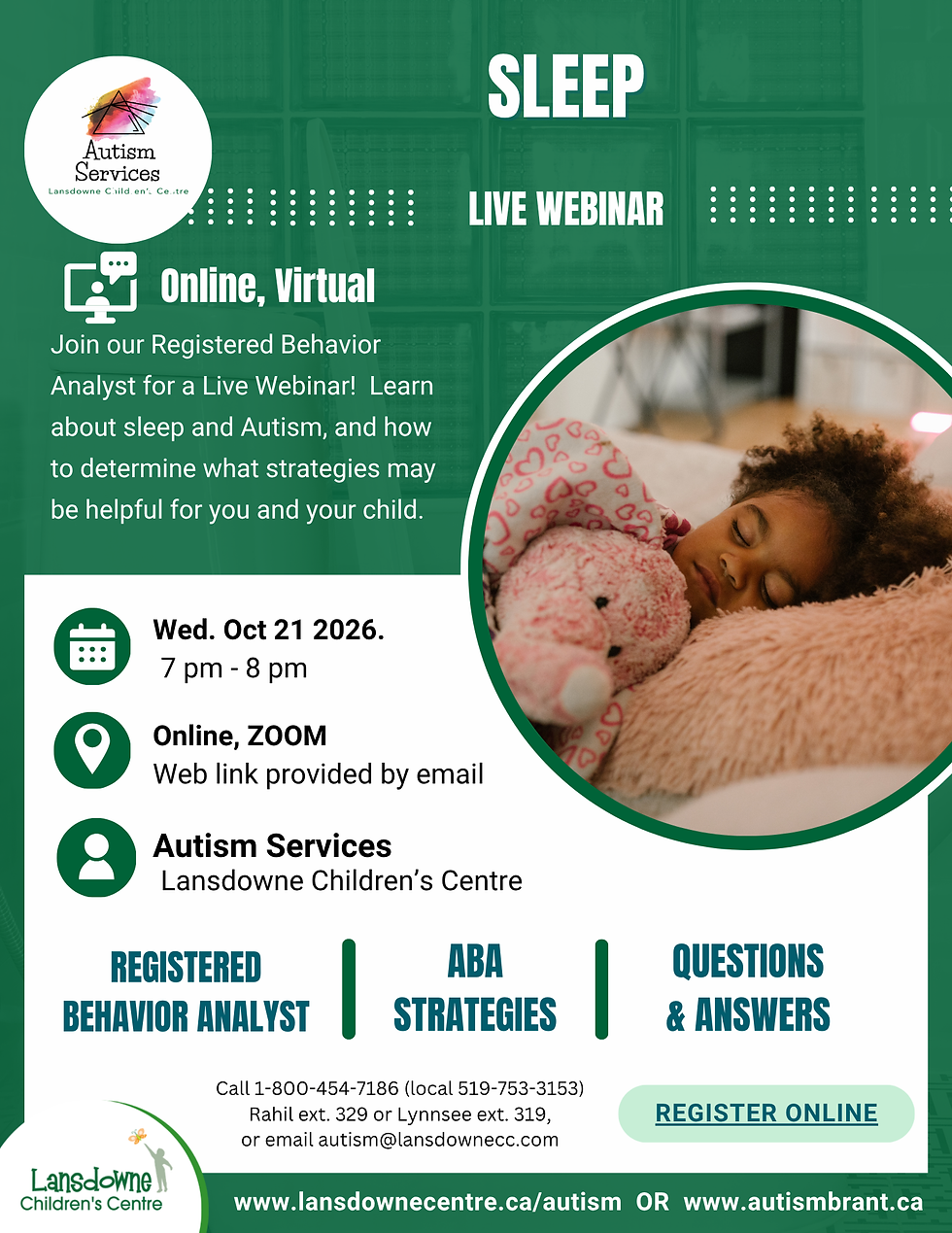 Autism Services: Sleep Strategies Live Webinar