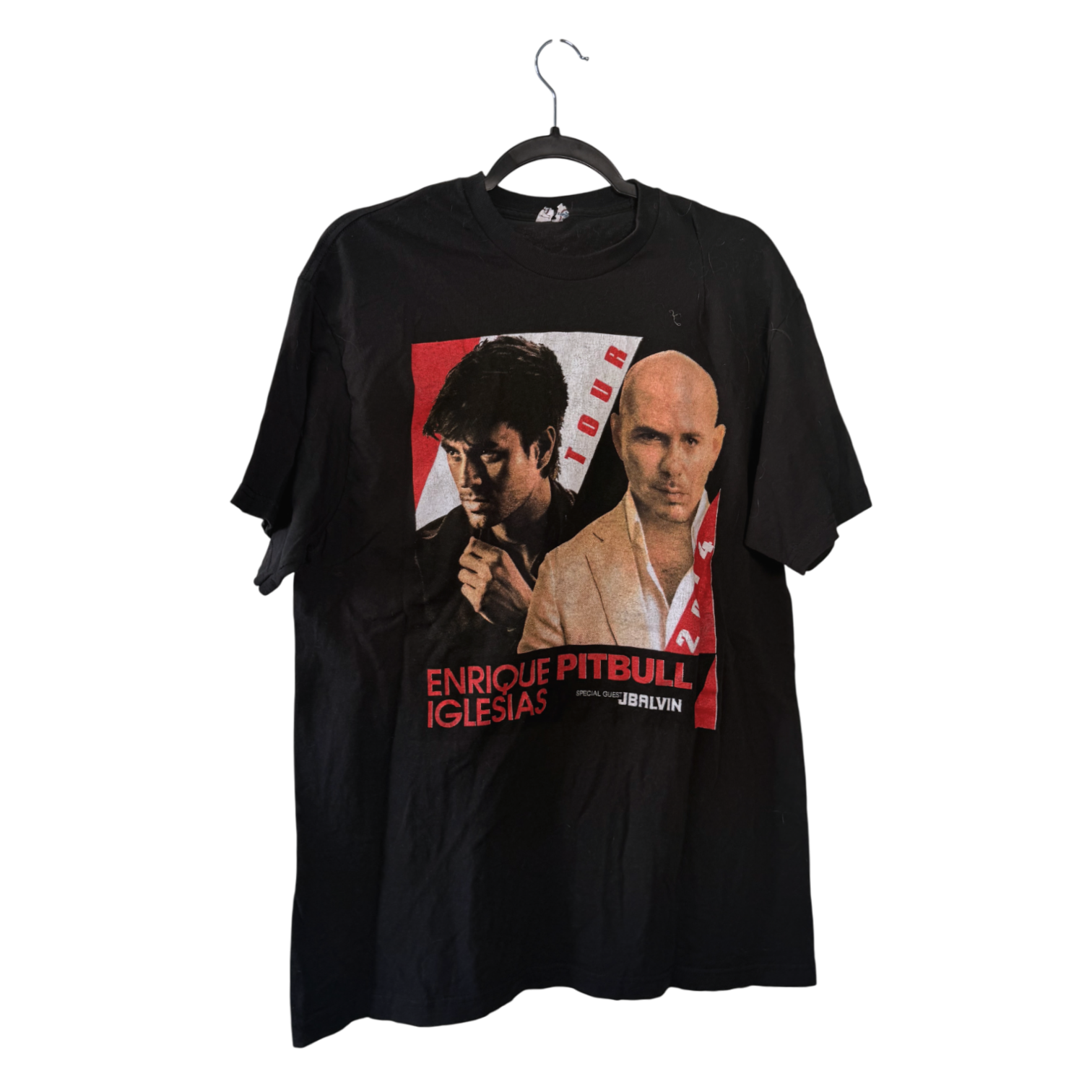 Enrique Iglesias, Pitbull, J-Balvin - Tour 2014 (L) Vintage T-Shirt