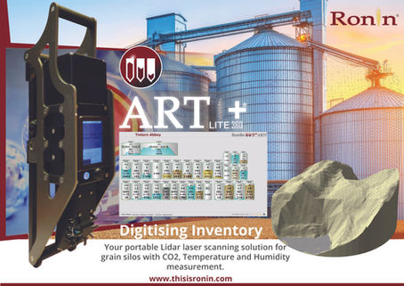 ART Lite+360 - Your portable lidar silo audit solution with CO2, Temperature and Humidity measurement.