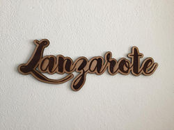 Lanzarote grabado en madera