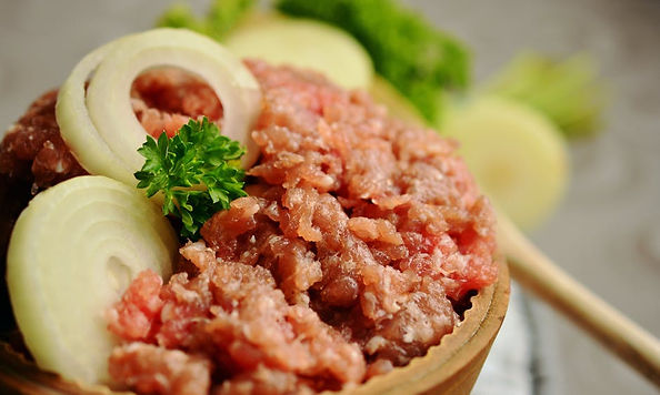 carne moída e cebola