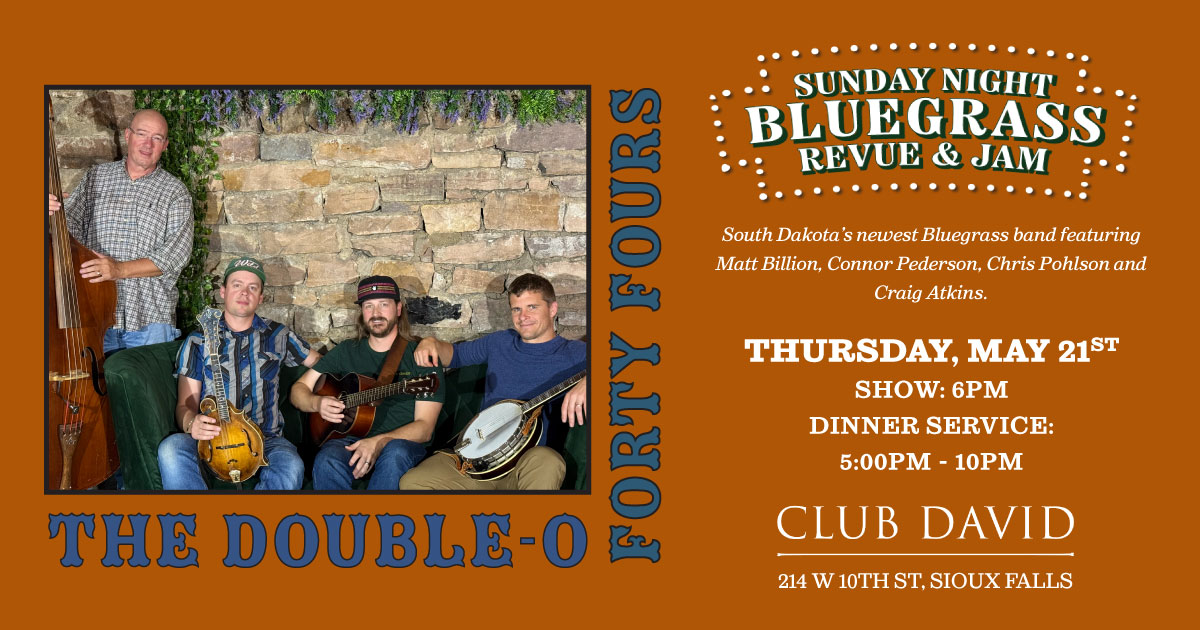 Sunday Night Bluegrass w/ The Double-O Forty Fours