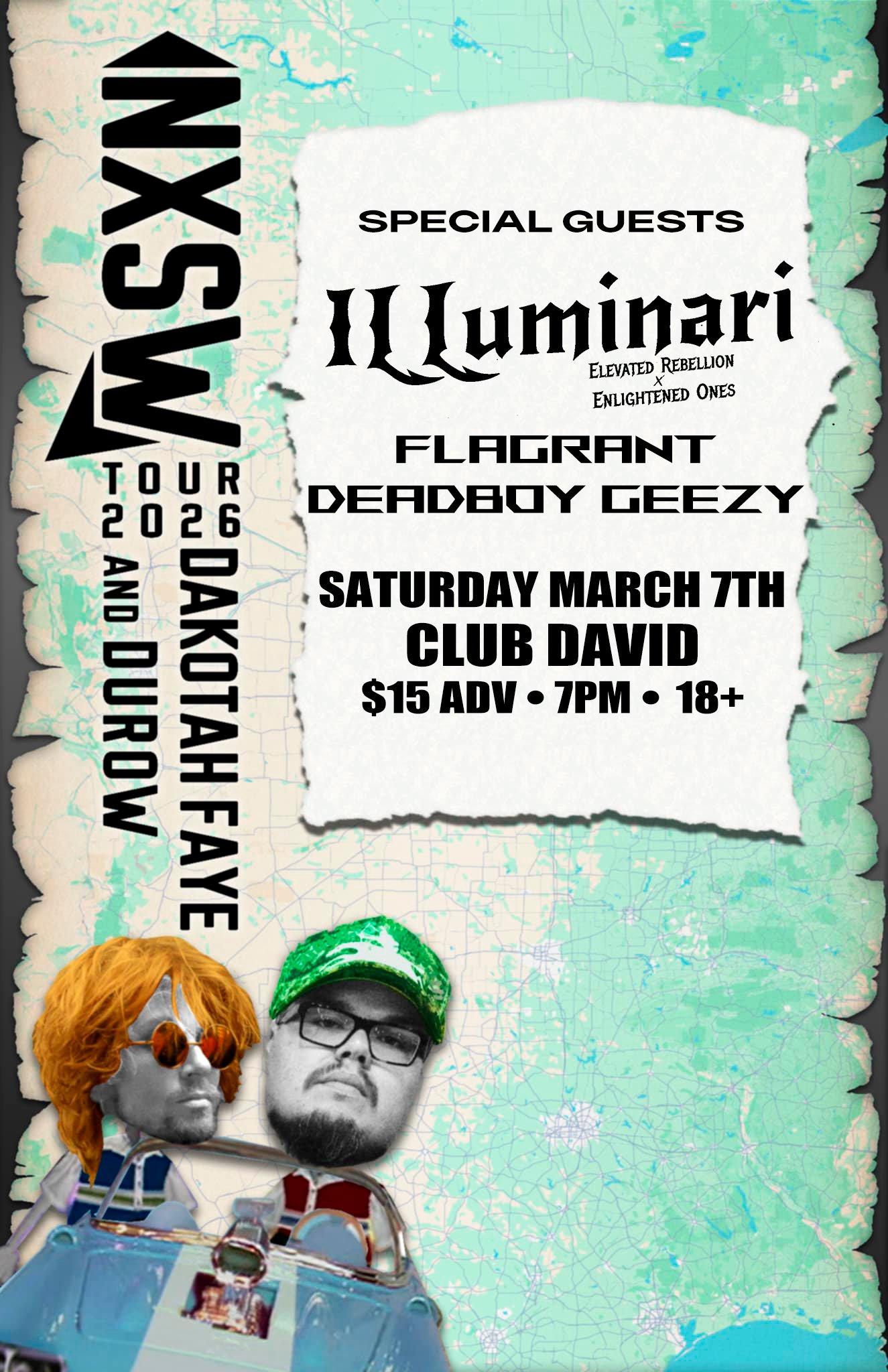 Dakotah Faye / Illuminari / Flagrant + More at Club David 