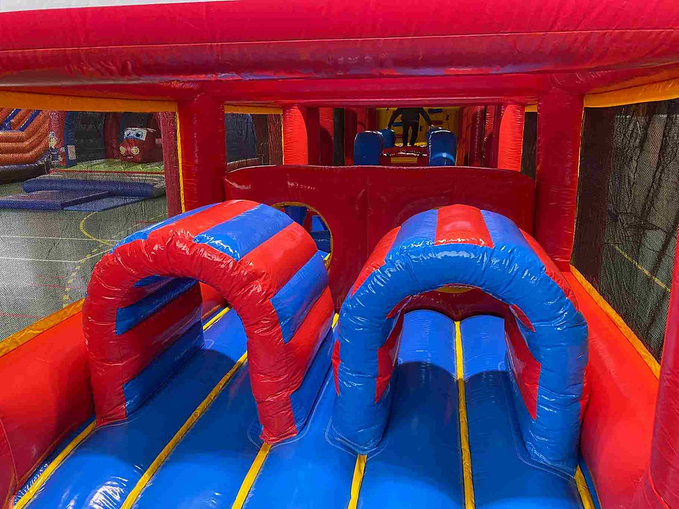 Miniature : parcours gonflable roller coaster animation obstacle enfants et adultes événement