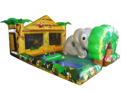 château gonflable Play zone éléphant  location structure gonflable animation enfant anniversaire