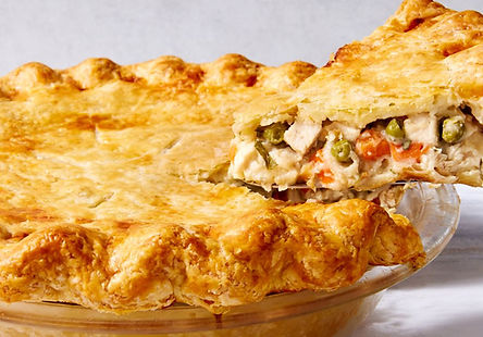 Carla Hall's Ground Chicken Pot Pie with Curry Cream Cheese Pastry